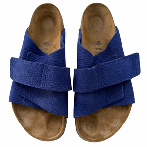 Birkenstock Kyoto Nubuck Leather Desert Buck Indigo Blue Sandals Size 45 US 12